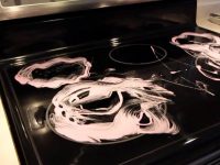 Cleaning the oven