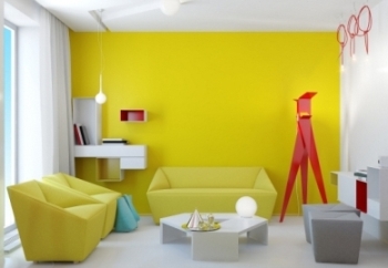 yellow interior decoration